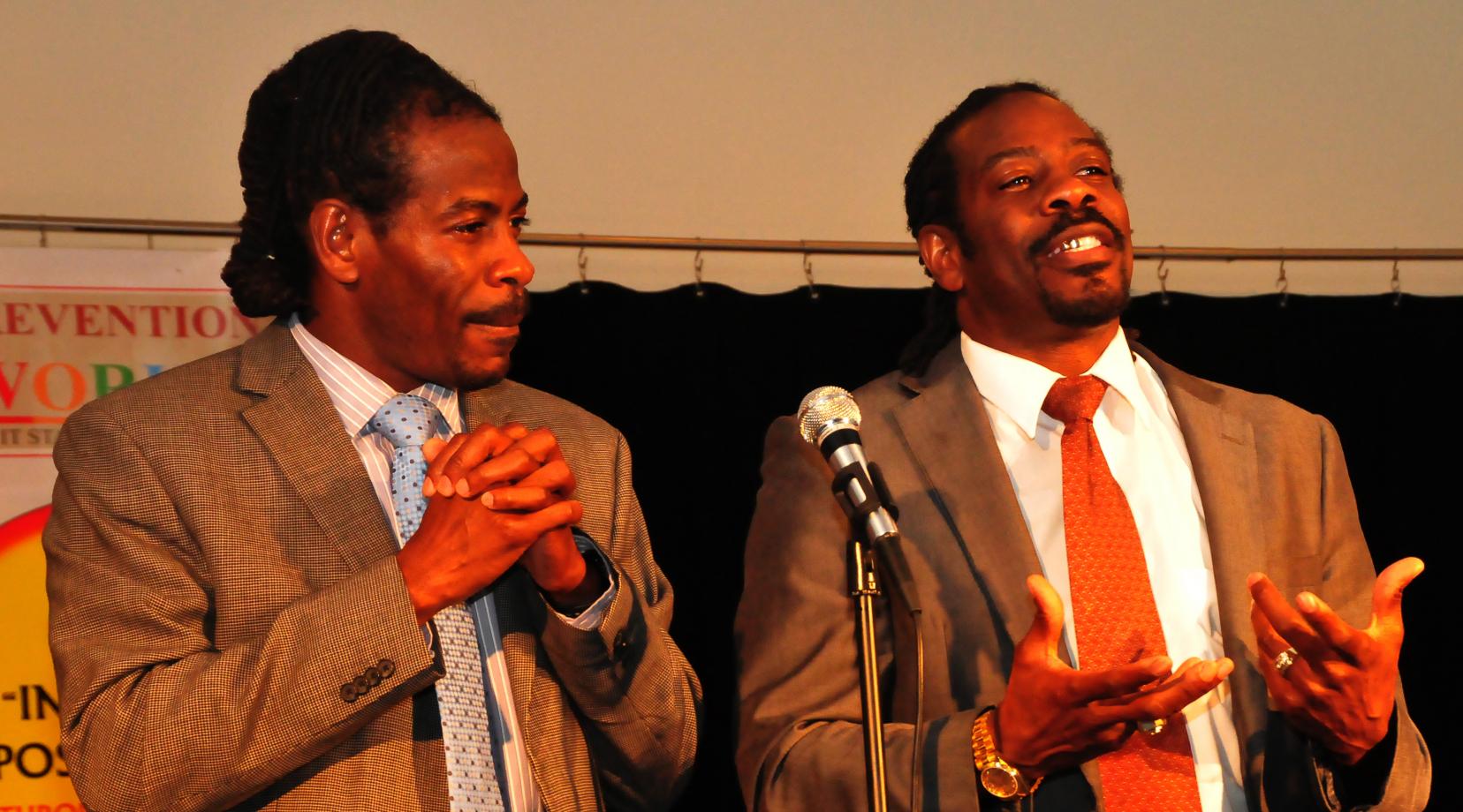 Twin Poets Al Mills and Nnamdi Chukwuocha
