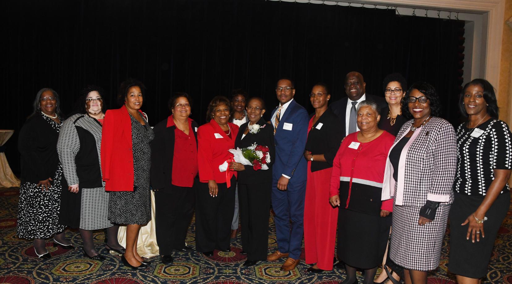 A healthy contingent of the Delaware State University community showed up to witness alumna Dr. Reba Hollingsworth's induction into the Hall of Fame of Delaware Women during a ceremony at Dover Downs Hotel & Casino.