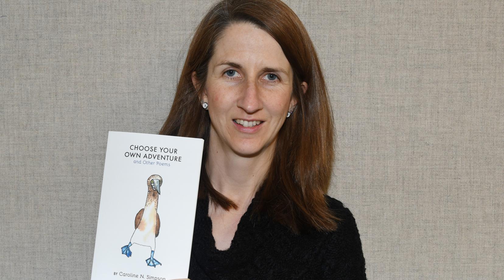 Caroline Simpson, an adjunct assistant professor, has published a book of poems inspired by her trip to the Galapagos Islands.