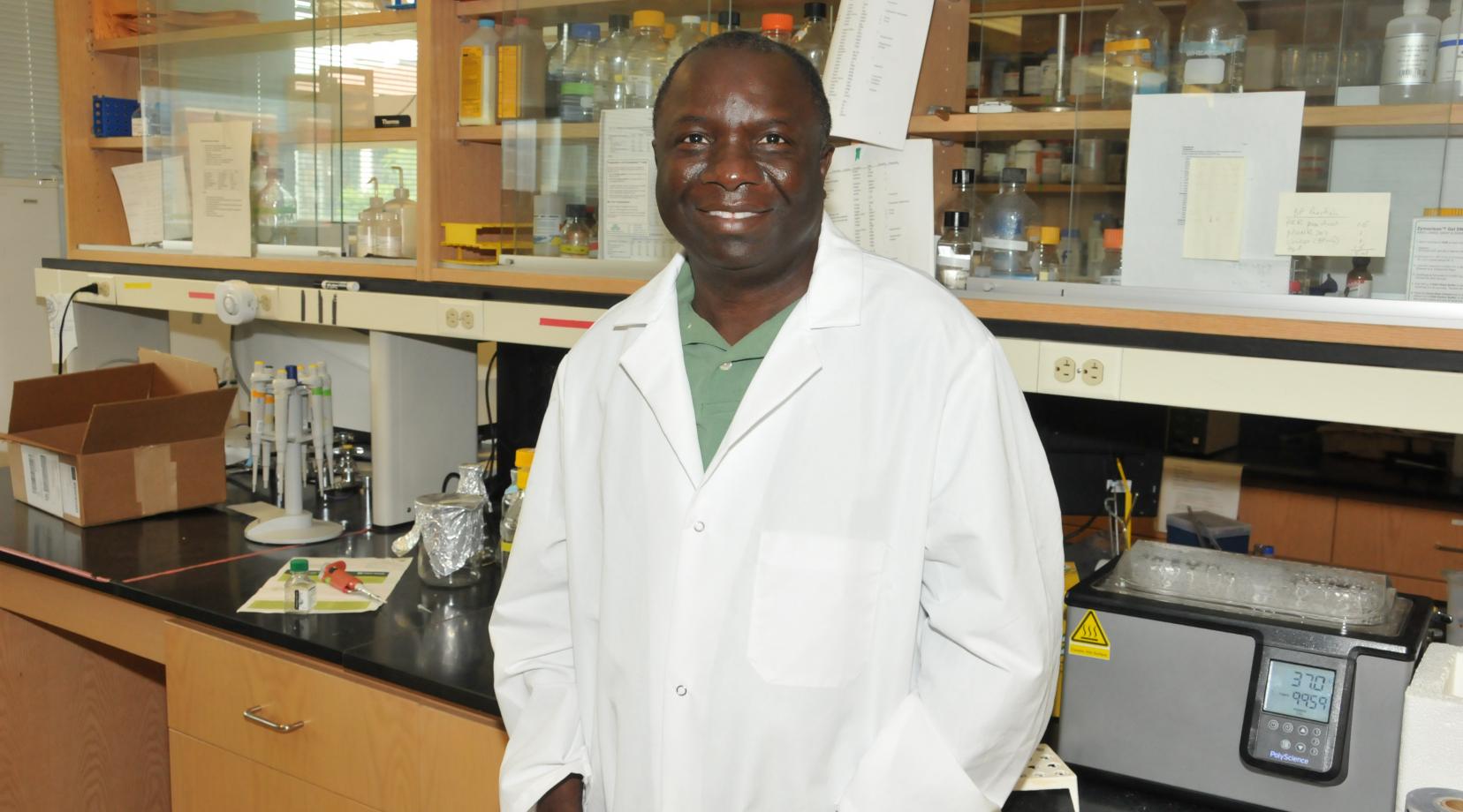 Dr. Vincent Fondong, professor of biological sciences, successfully wrote the grant which will be used to help nontraditional students in the STEM disciplines