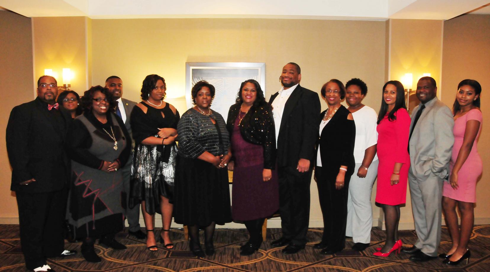 DSU's Early College High School staff and board members gathered at the Doubletree Hotel to receive an Education Award from the Wilmington Branch of the NAACP.