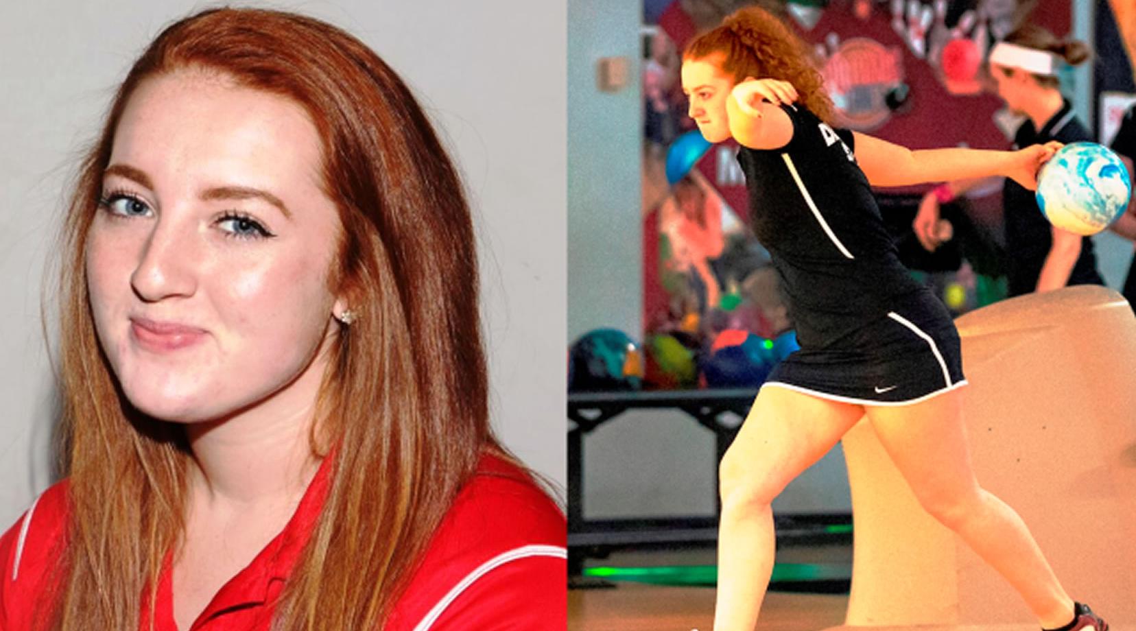 <p>Delaware State sophomore bowler Alexis Neuer</p>