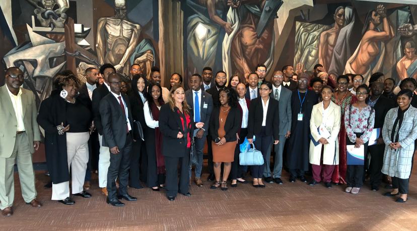 <p>Fifty students along with faculty members from Delaware State University recently attended the "Africa Dialogue Series" at the United Nations in New York City.</p>