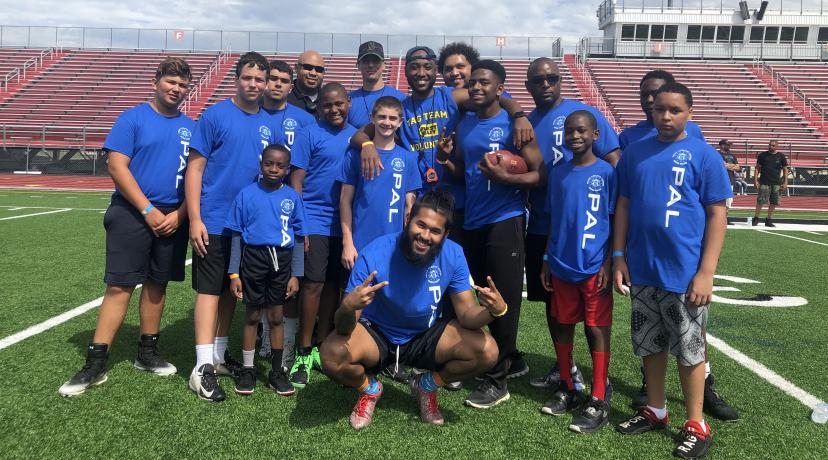 <p>Police officers from Delaware State University and the Dover Police Athletic League came together for the 2nd Annual Youth Football Combine held at Alumni Stadium.</p>