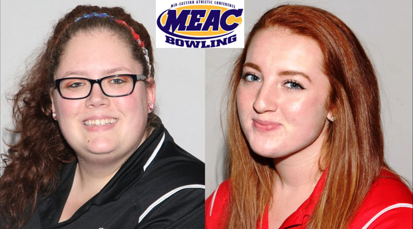 <p>Kayla Stamm, MEAC Coach-of-the-Year. Alexis Neuer, league’s 2017-18 Bowler-of-the-Year.</p>