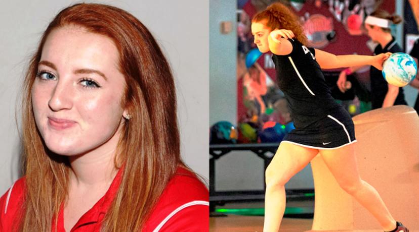 <p>Delaware State sophomore bowler Alexis Neuer</p>